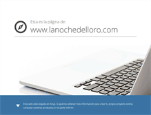 Tablet Screenshot of lanochedelloro.com